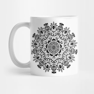 Mandala in black and white Mug